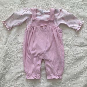 Kissy Kissy Bodysuit & Overalls Set